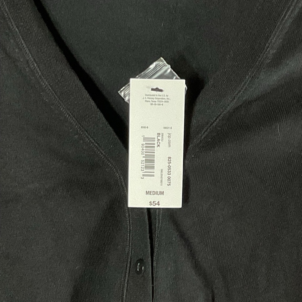 BOLD Elements Black Button-Up Cropped Cardigan Size M - Picture 2 of 7
